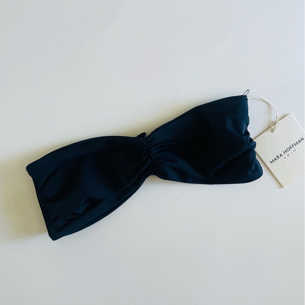 Mara Hoffman Black Bikini Top